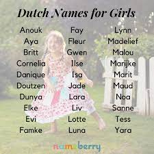 Netherlands Baby Girl Names in 2023
